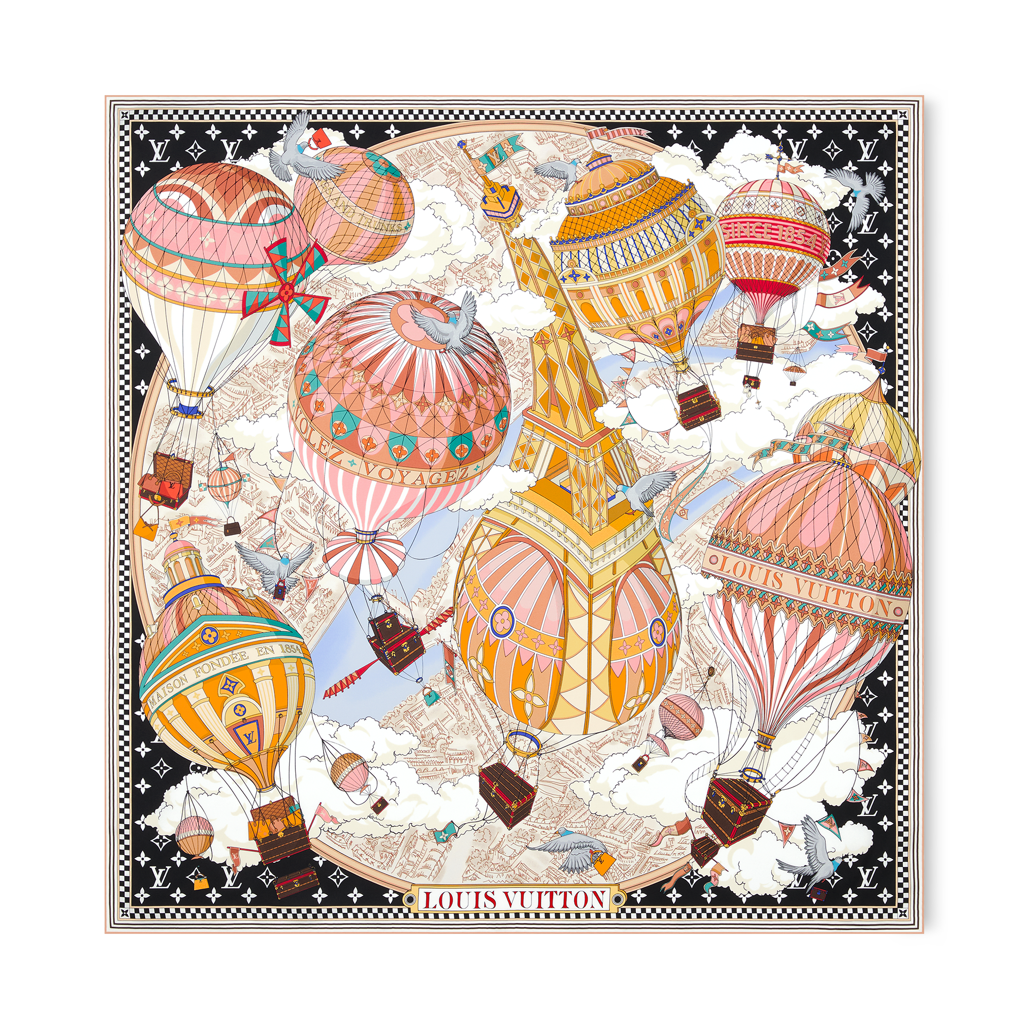 From The Cloud Square 90 S00 - Women - Accessories | LOUIS VUITTON ®